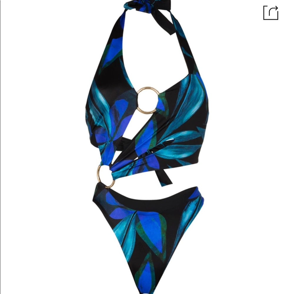 Louisa Ballou blue sex wax swimsuit